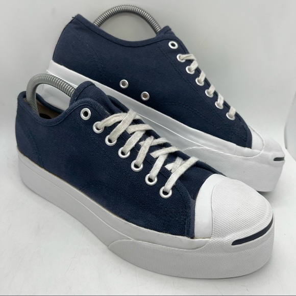 platform converse navy blue